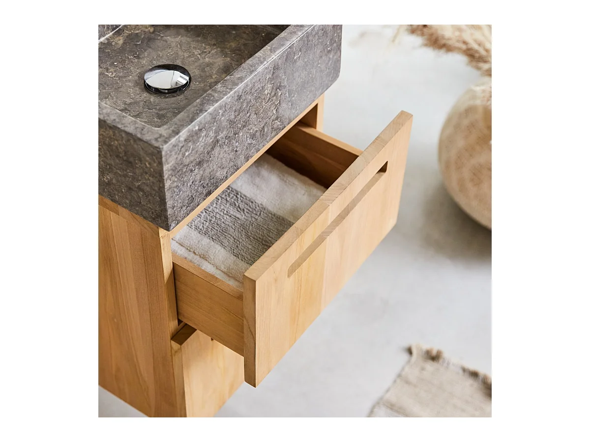 Waschbeckenschrank mit Wandaufhängung 41 cm Tikamoon