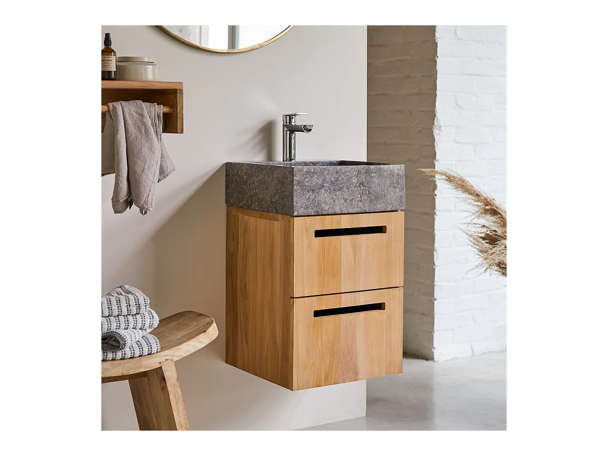 Waschbeckenschrank mit Wandaufhängung 41 cm Tikamoon