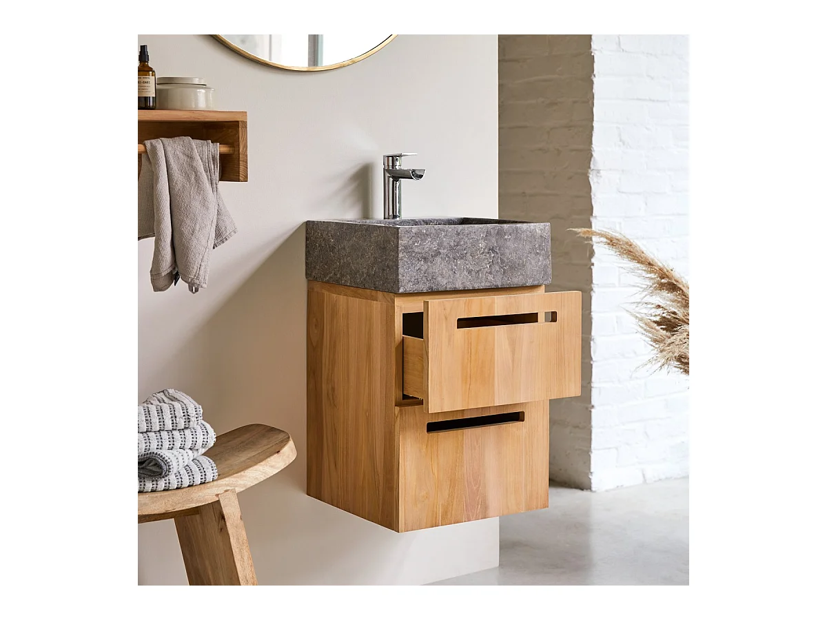 Waschbeckenschrank mit Wandaufhängung 41 cm Tikamoon