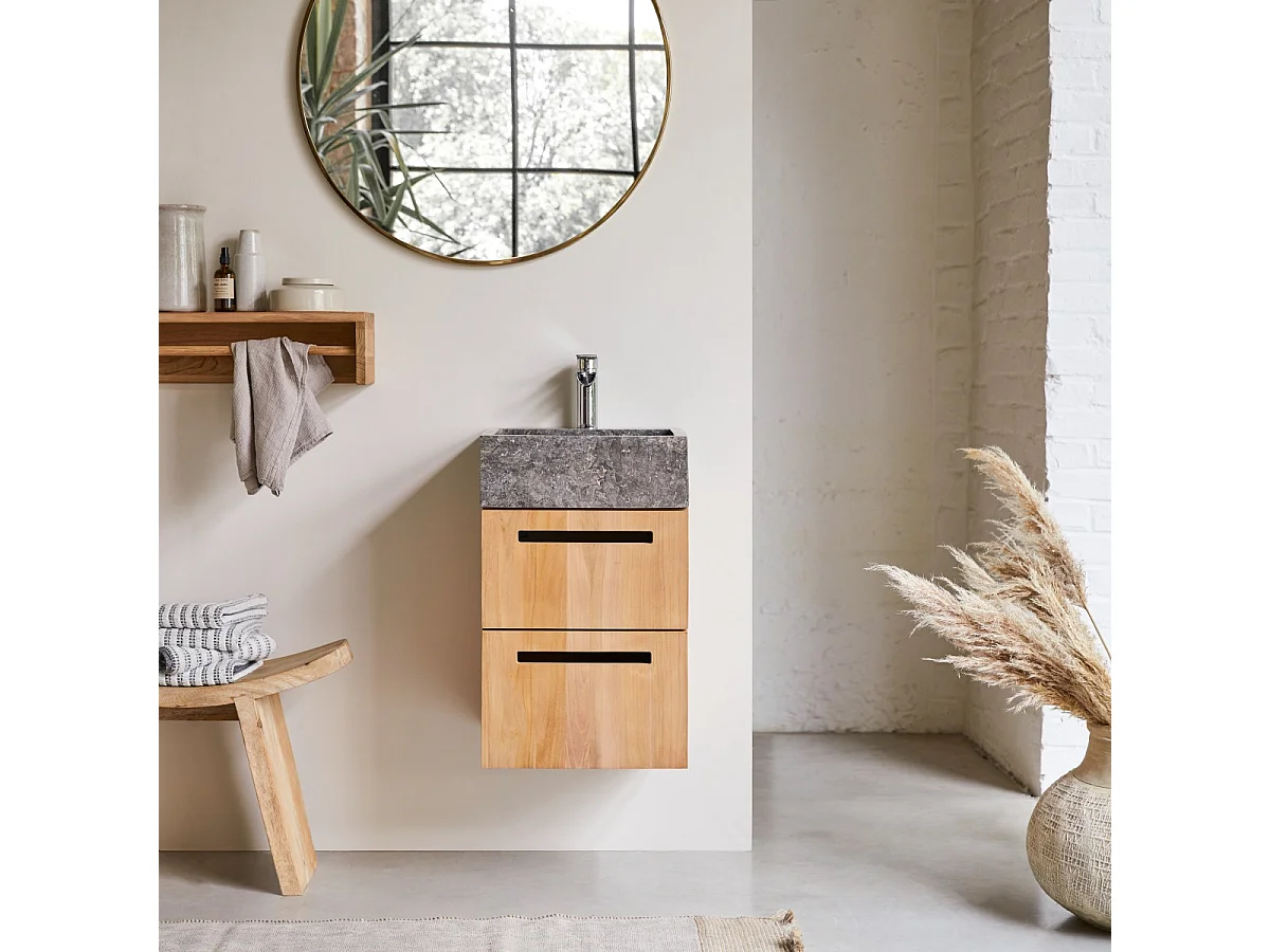 Waschbeckenschrank mit Wandaufhängung 41 cm Tikamoon