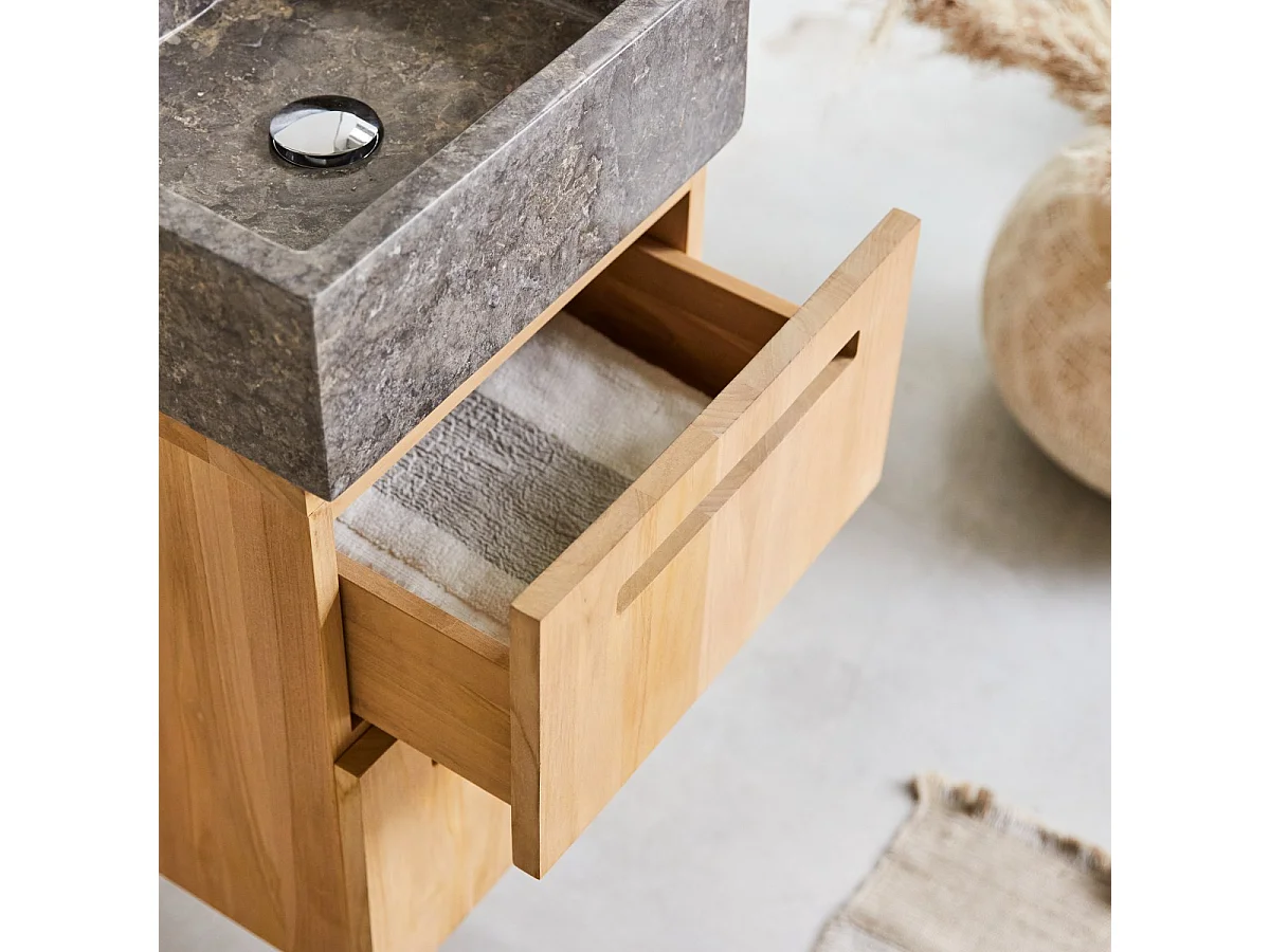 Waschbeckenschrank mit Wandaufhängung 41 cm Tikamoon