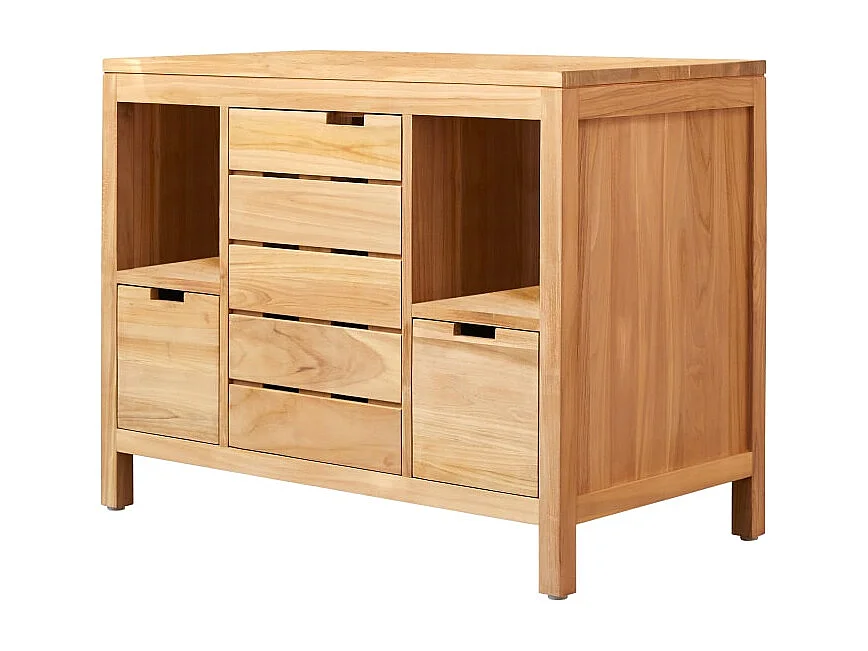 Meuble Salle de bain en en bois de teck 100 Serena