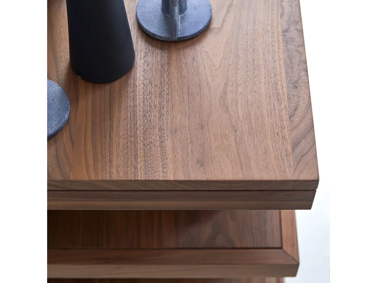 Mobile sottolavabo in legno di noce 90 Typo