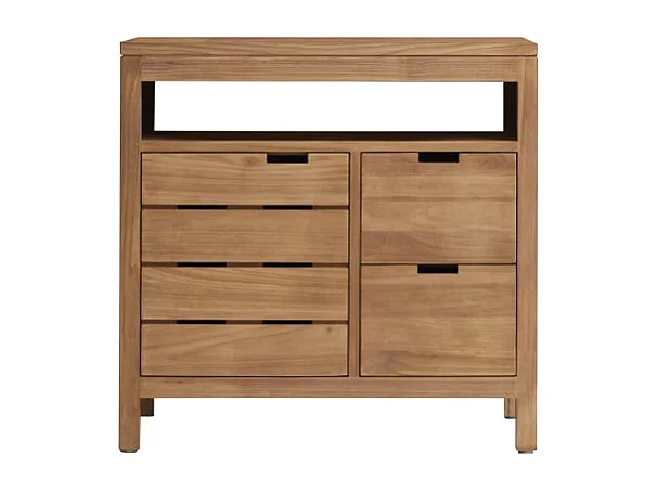 Meuble sous vasque Serena en teck massif 80 cm