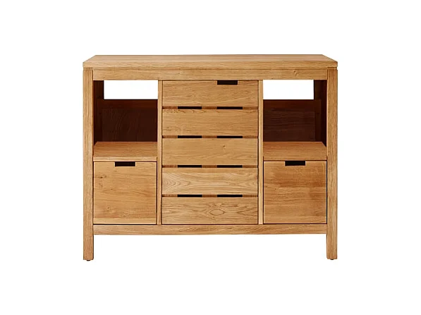 Waschtisch Waschbeckenschrank Badezimmer Unterschrank massiv Holz Eiche Badmöbel