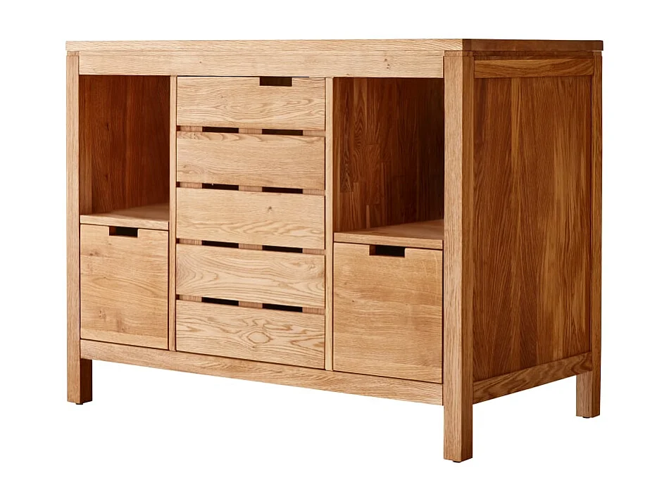 Waschtisch Waschbeckenschrank Badezimmer Unterschrank massiv Holz Eiche Badmöbel