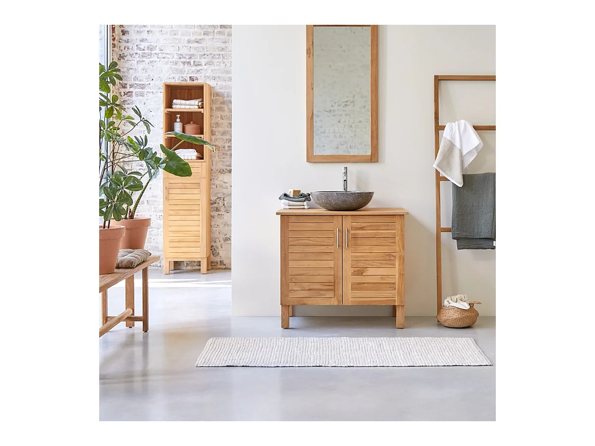 Waschtisch aus massives Teakholz 85 Soho