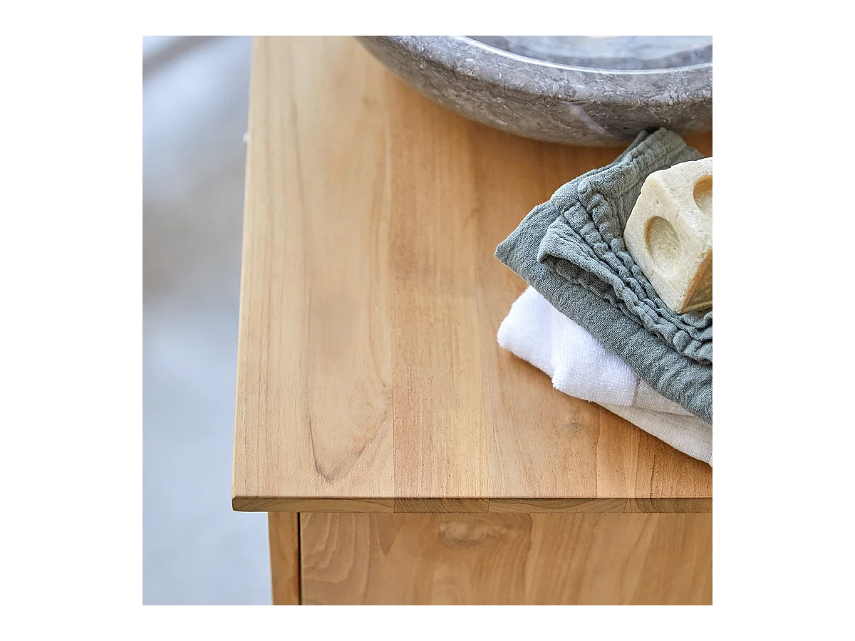 Waschtisch aus massives Teakholz 85 Soho