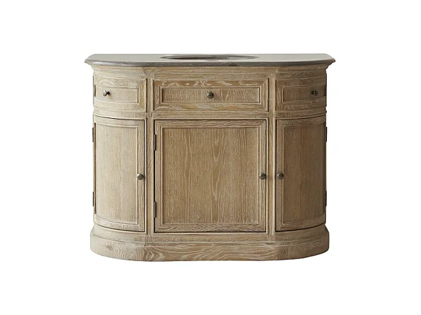 Meuble en bois de chêne avec simple vasque 110 Louise