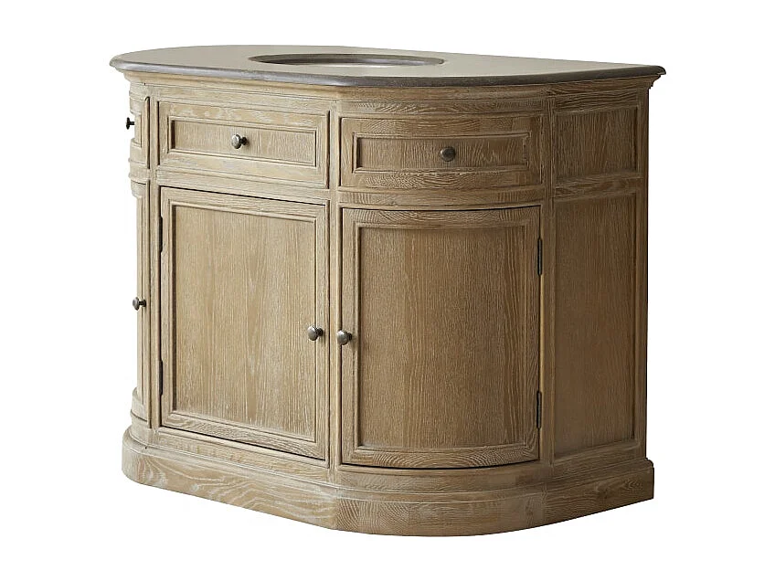 Meuble en bois de chêne avec simple vasque 110 Louise