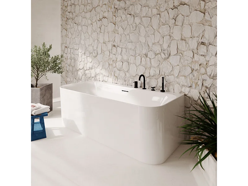 Baignoire murale semi-îlot VILLEROY & BOCH Loop & Friends