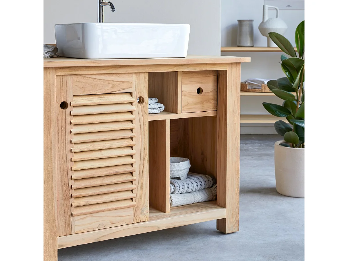 Waschtisch aus Teak 95 cm Coline