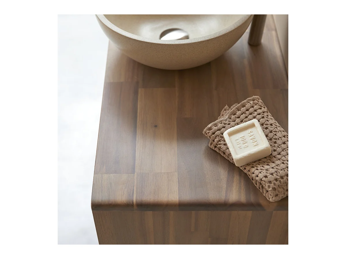 Badezimmermöbel aus Akazienholz 80 Lila