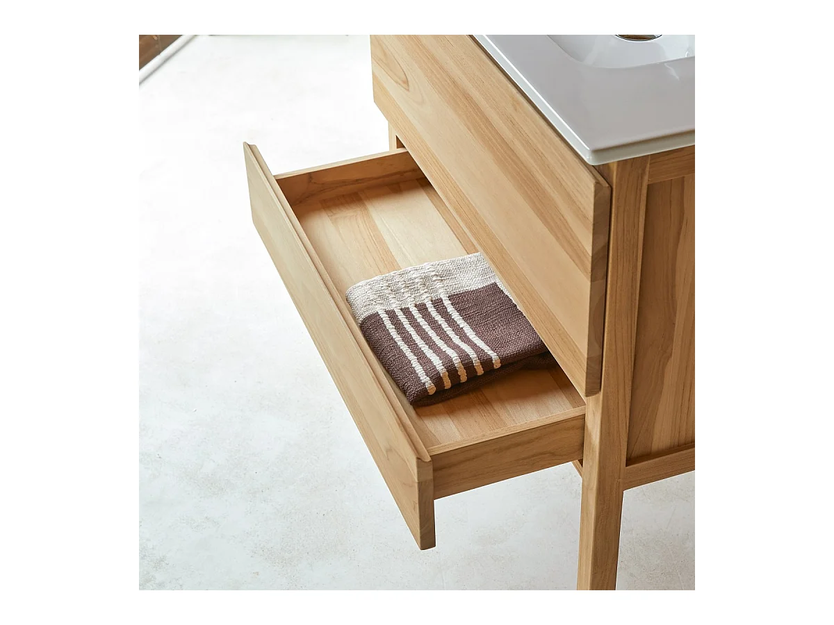 Badmöbel aus Teakholz und Keramik 80 Edgar