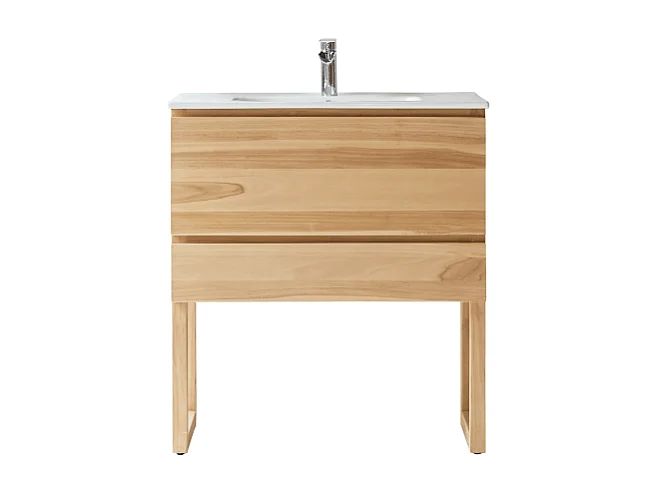 Badmöbel aus Teakholz und Keramik 80 Edgar