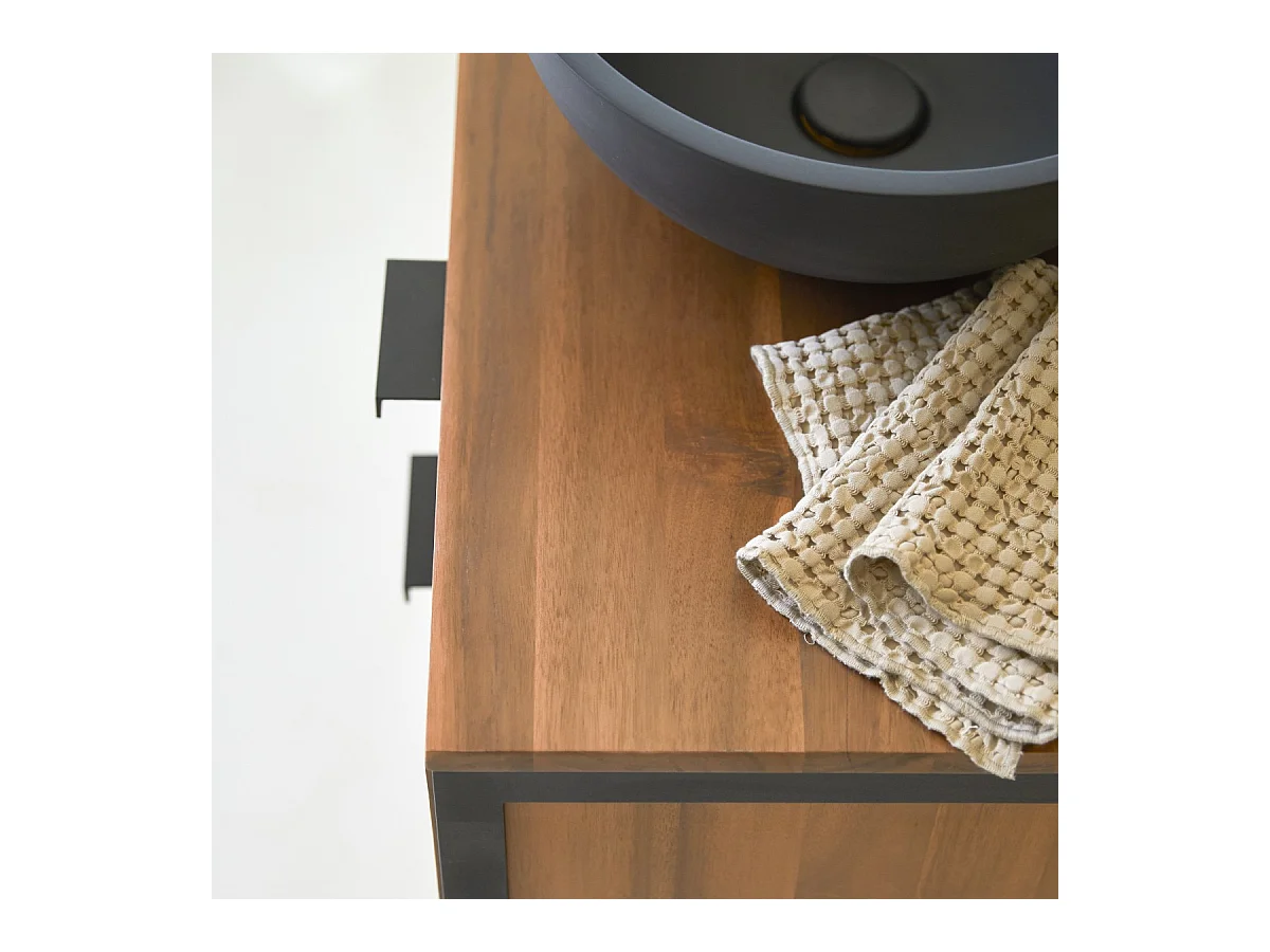 Badezimmer-Waschtisch Urban aus Akazienholz 100