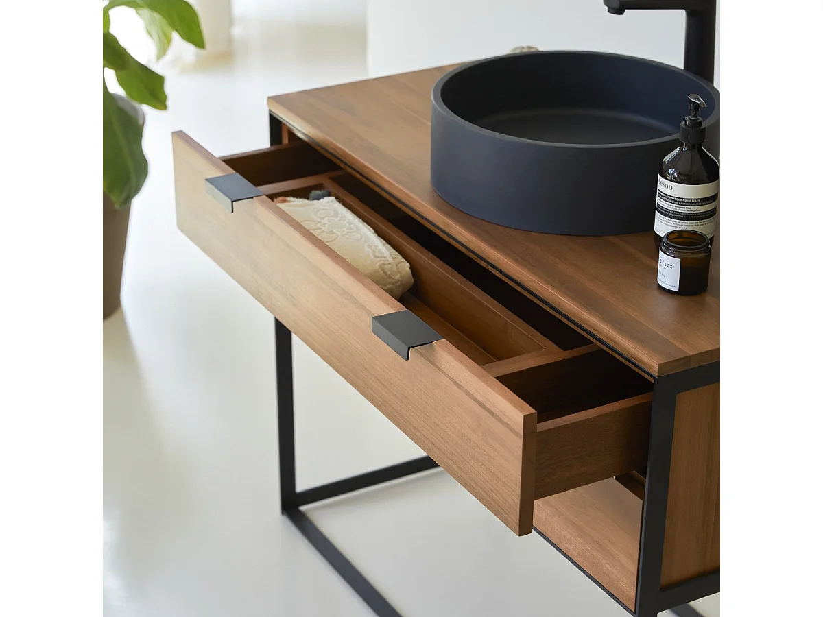 Mobile per il bagno in legno di acacia 100 Urban