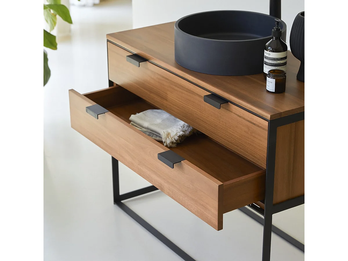 Mobile per il bagno in legno di acacia 100 Urban