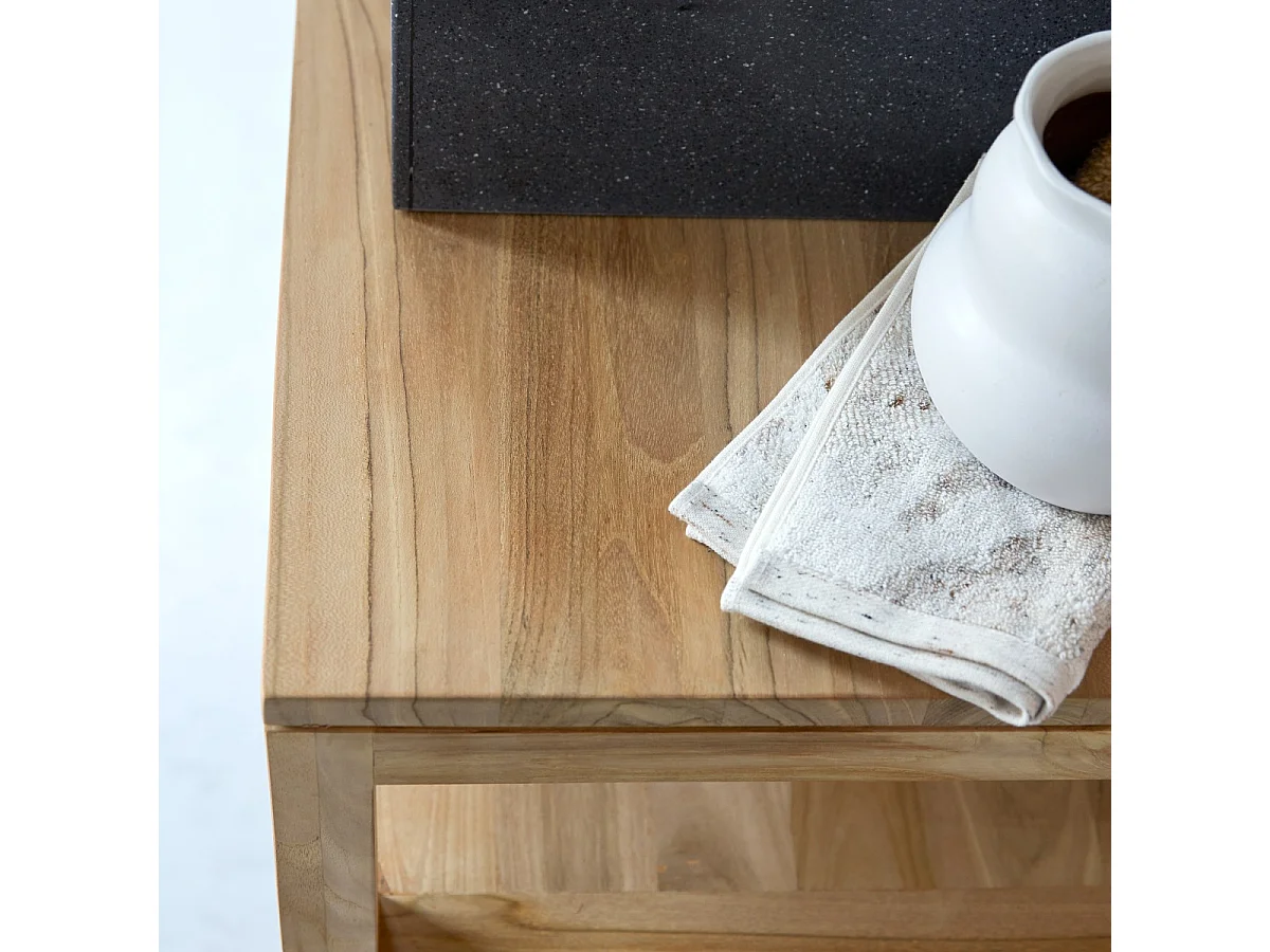 Mobili da bagno in legno massello di teak stile coloniale Tikamoon