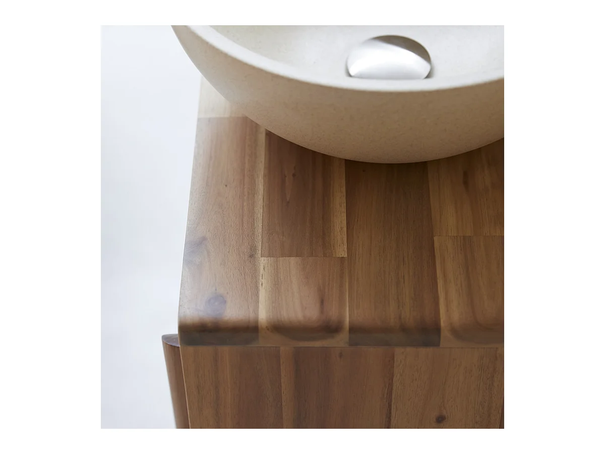 Badezimmermöbel aus Akazienholz 50 Lila