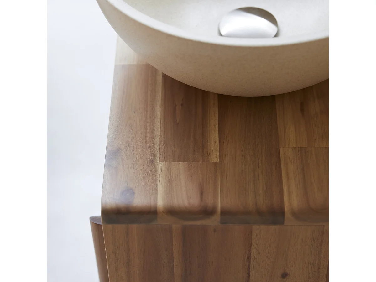Mobile per il bagno in legno di acacia 50 Lila