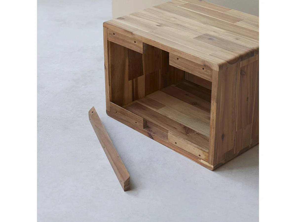 Mobile per il bagno in legno di acacia 50 Lila