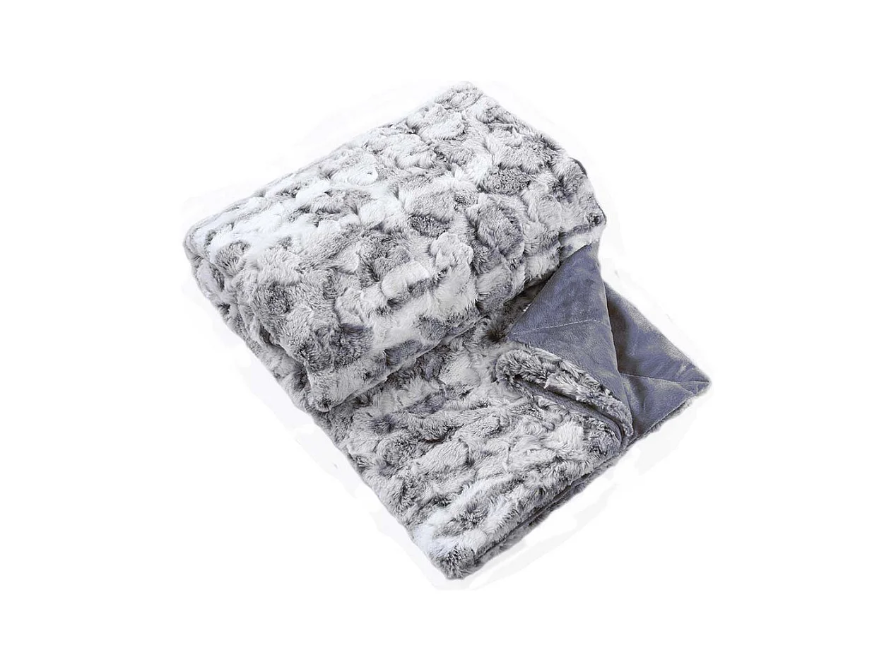 Plaid imitación piel por ambos lados