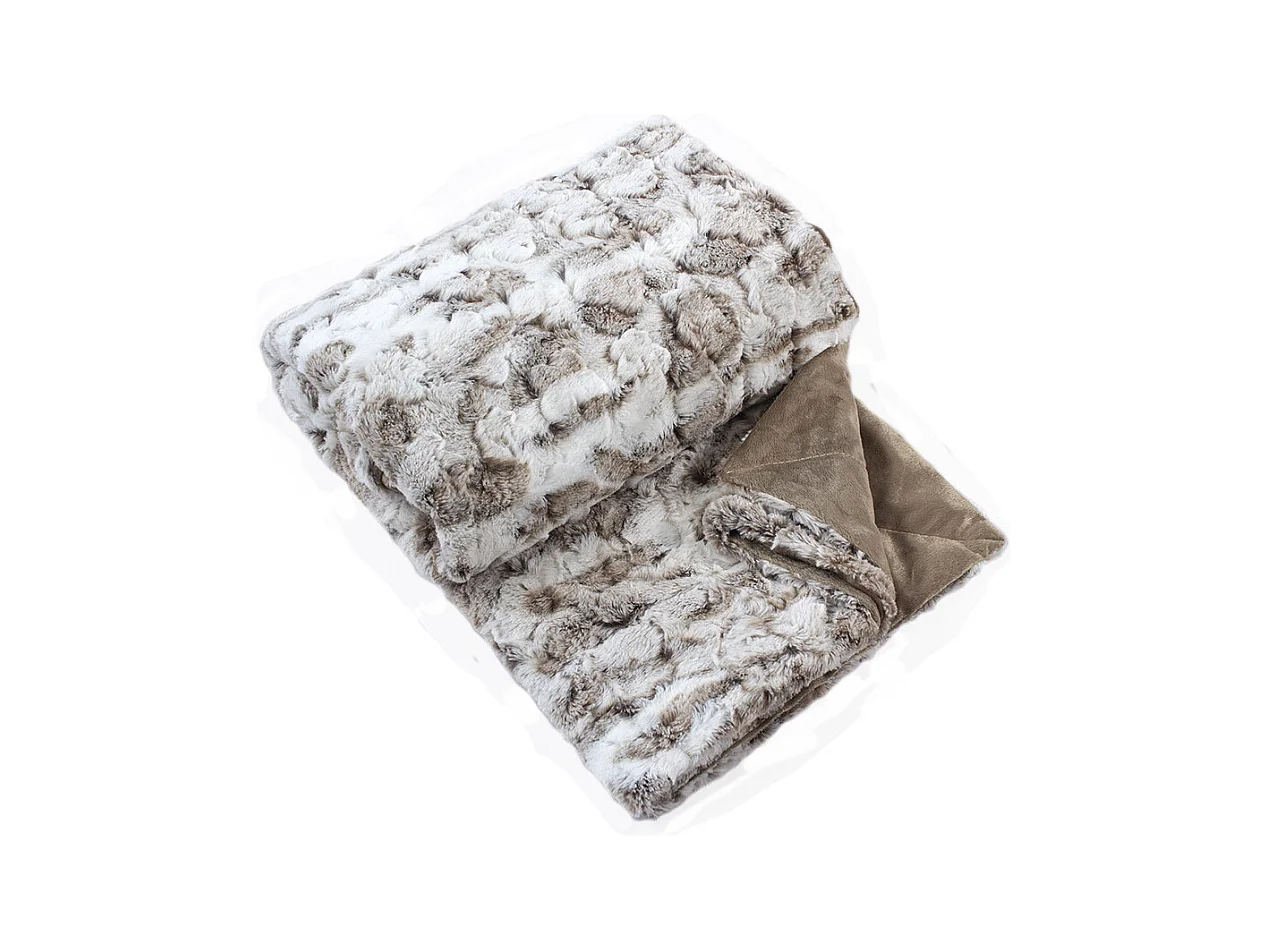 Plaid imitación piel por ambos lados