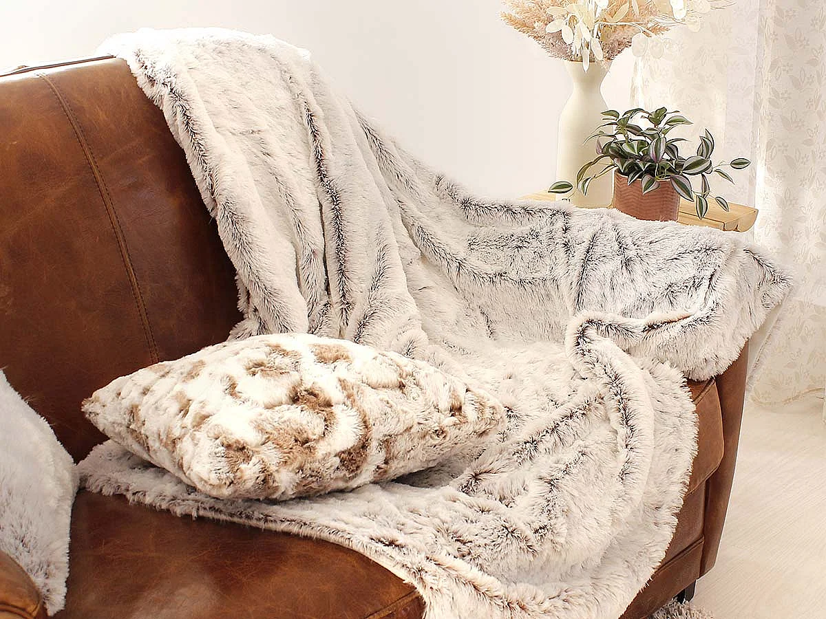 Manta de piel sintética de moda