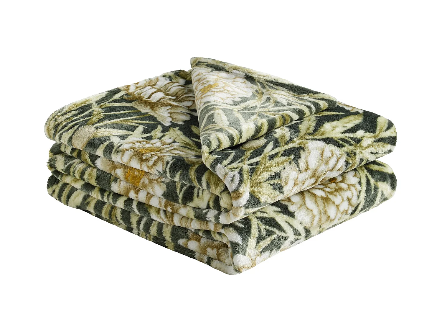 Plaid Élégance Vert Foncé Polyester 150x200