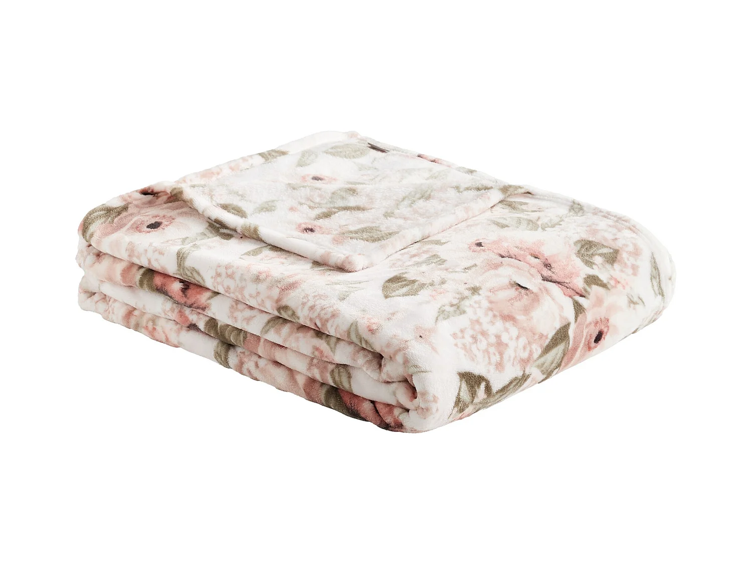 Plaid Amorette Rose Pâle Polyester 150x200