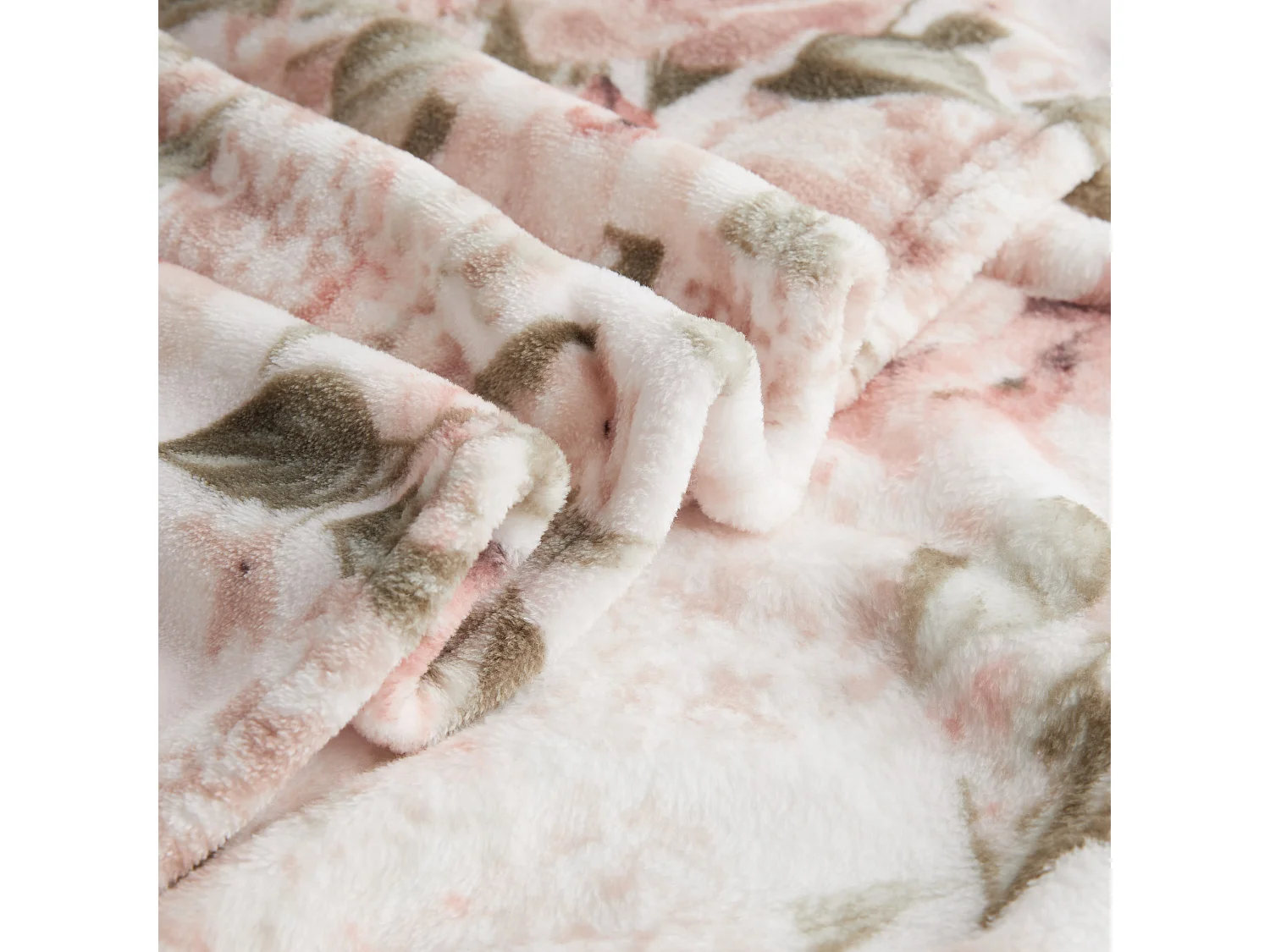 Plaid Amorette Rose Pâle Polyester 150x200