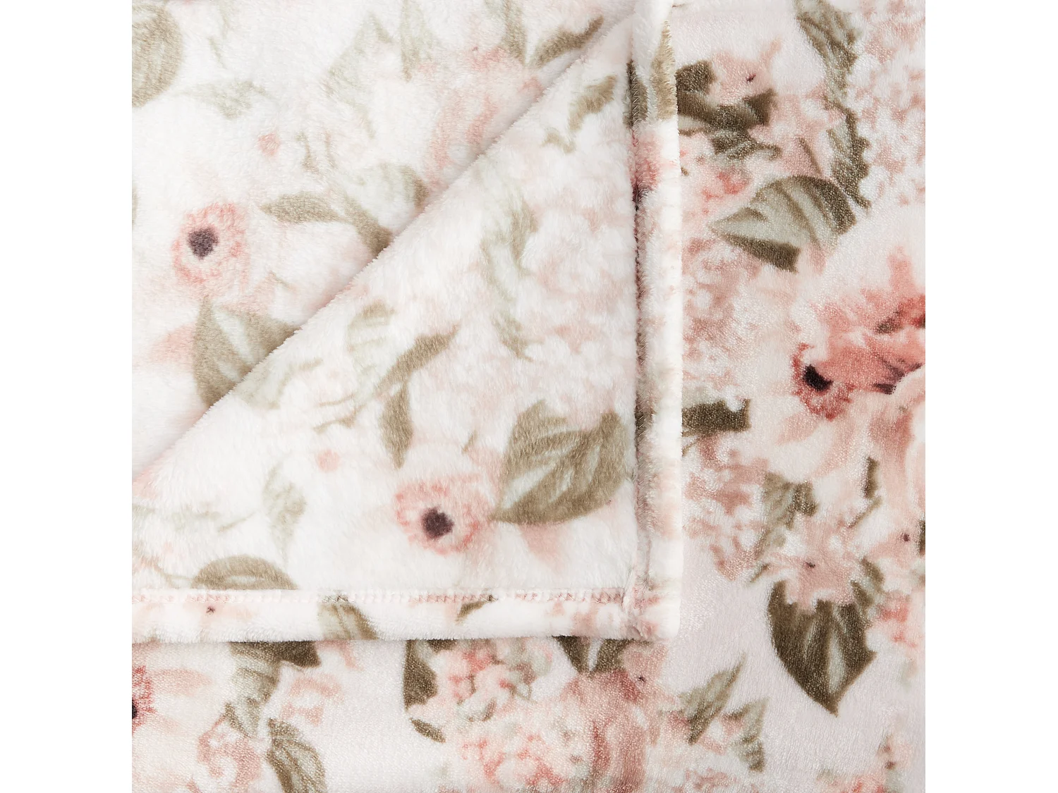 Plaid Amorette Rose Pâle Polyester 150x200