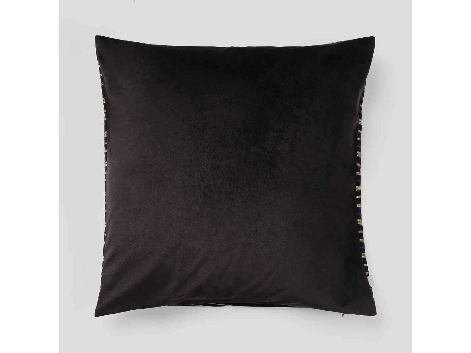 Kissenbezug Aus Samt Calama Mittelschwarz 45x45 cm