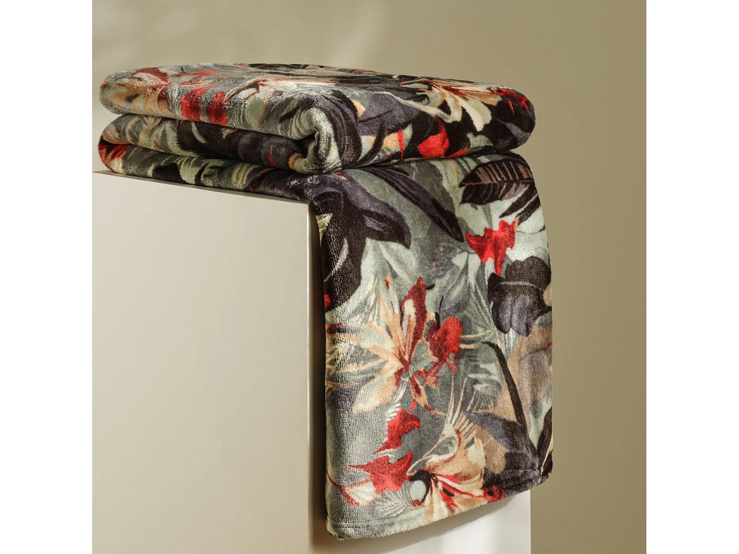 Plaid Élégance Vert Foncé Polyester 150x200