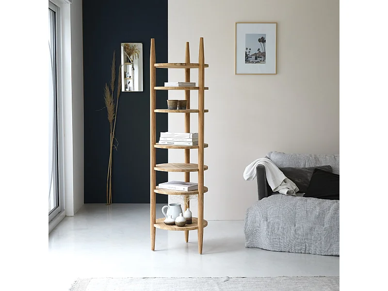 Etagère en bois de teck 50x170 Poline