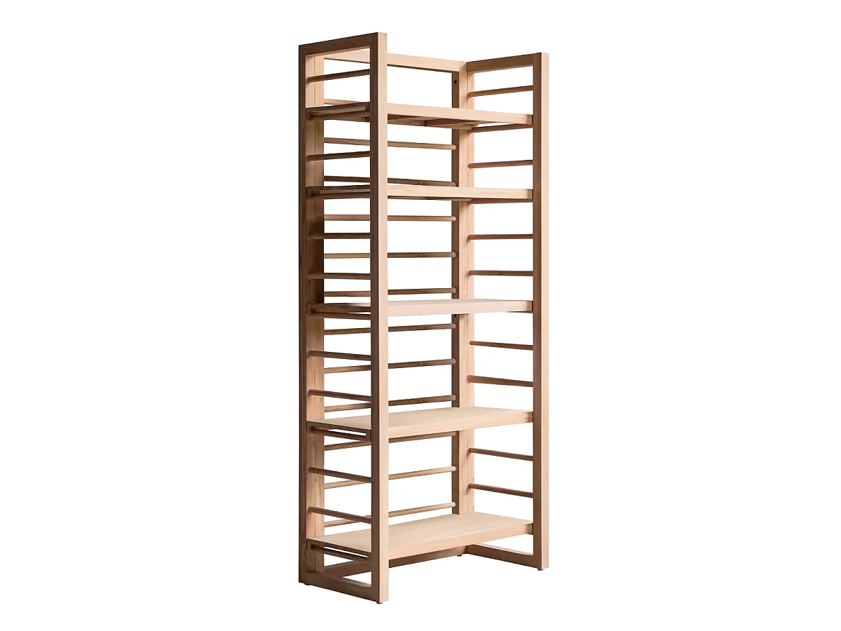 Sera - Tall solid teak bookcase