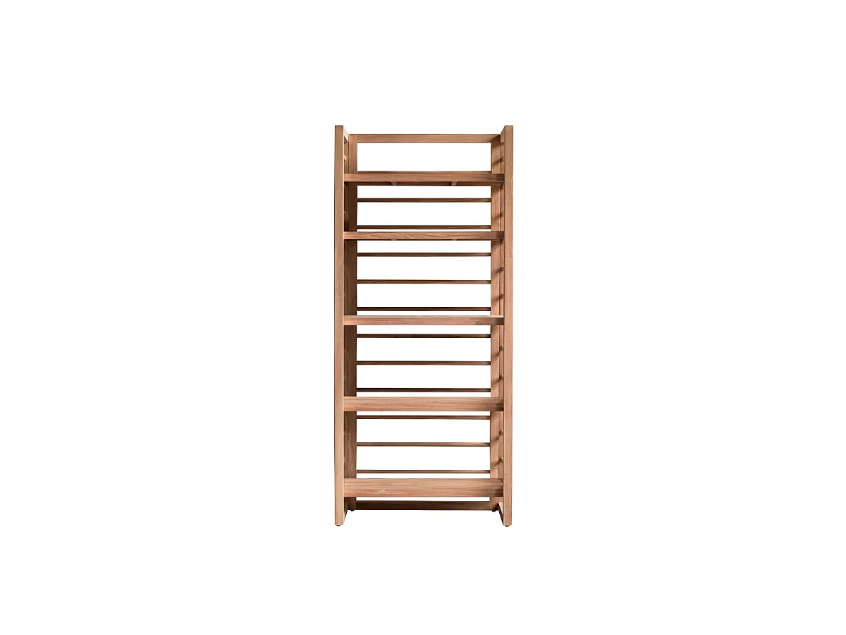 Sera - Tall solid teak bookcase