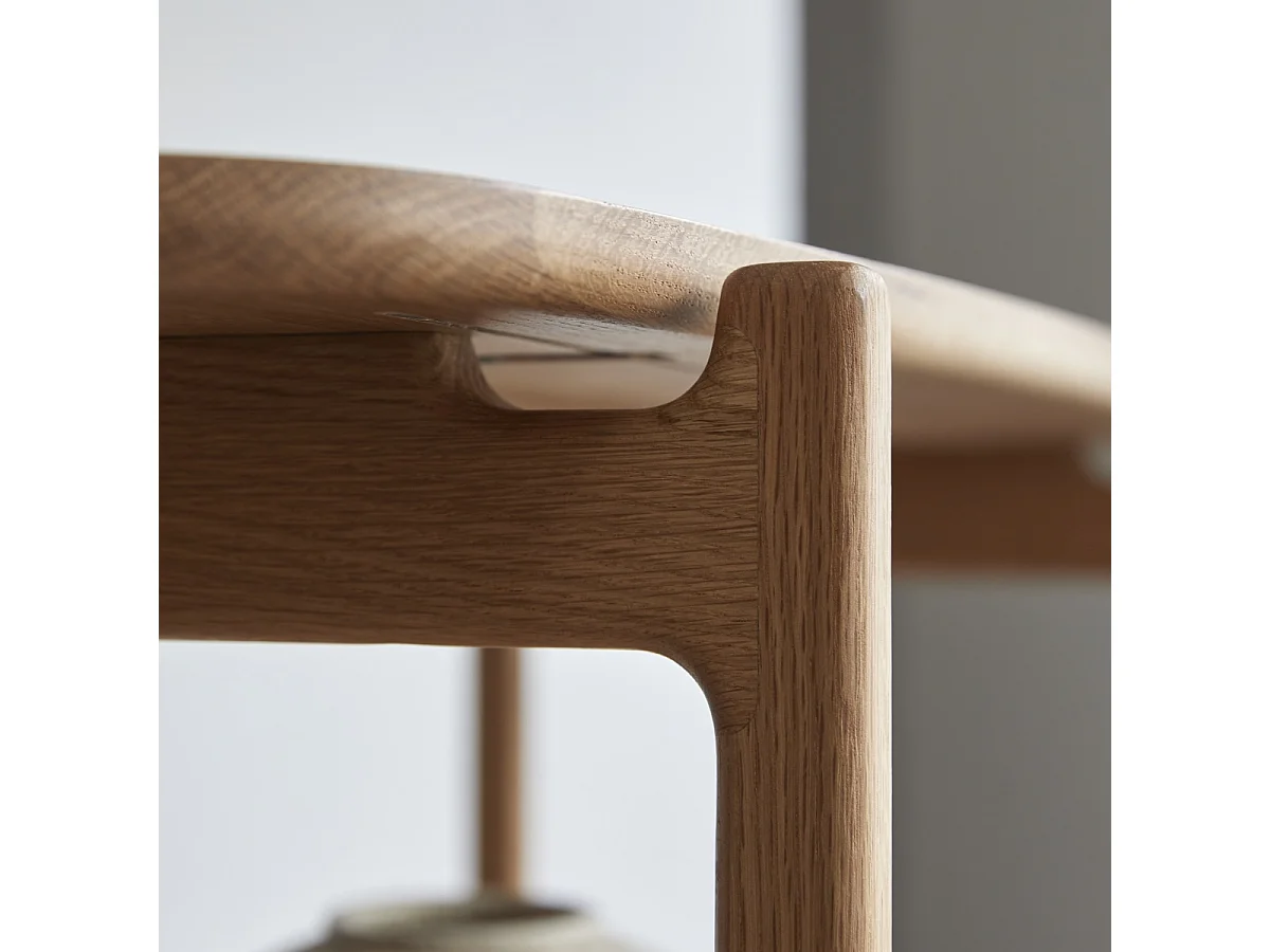 Libreria in legno di rovere massello Rozenn