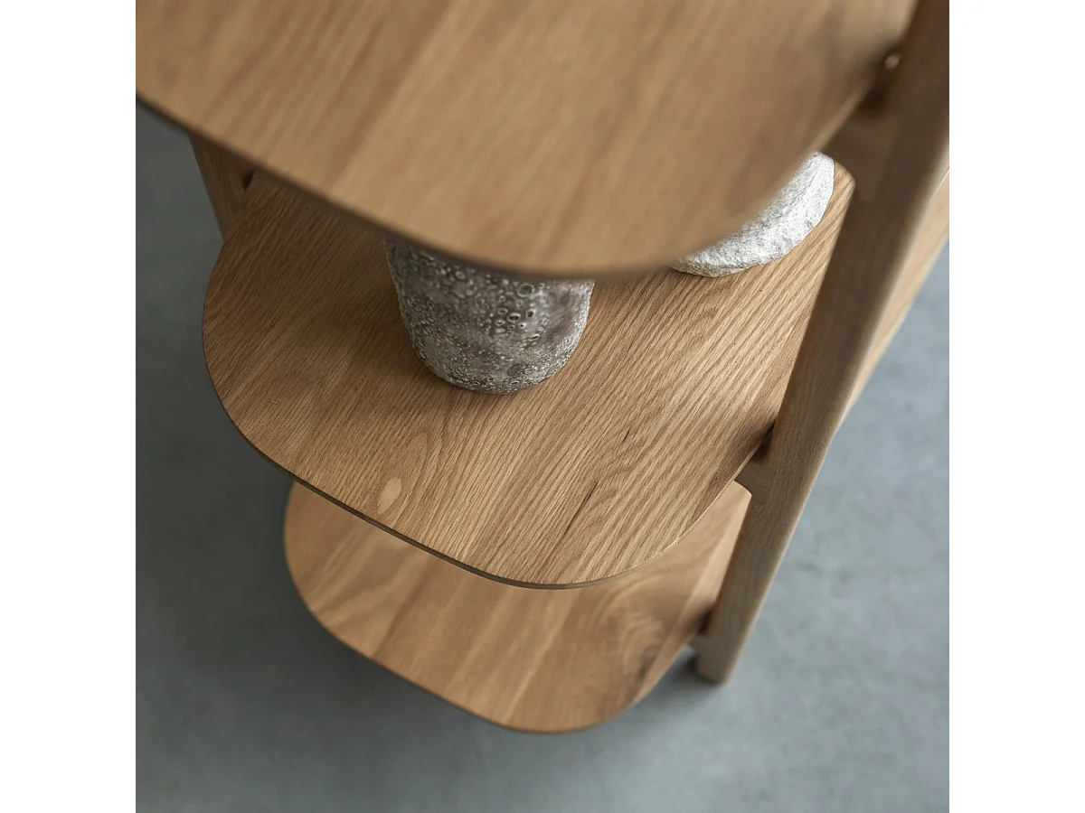 Libreria in legno di rovere massello Rozenn