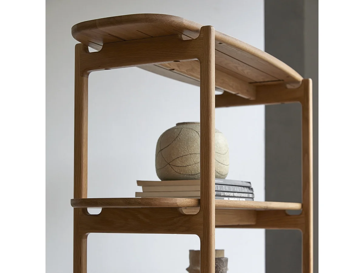 Libreria in legno di rovere massello Rozenn