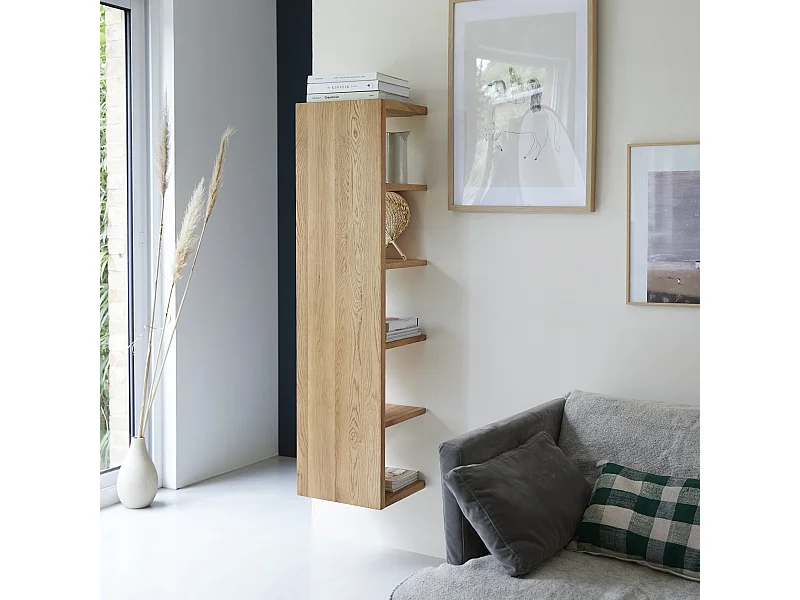 Libreria in legno di quercia 35x140 Easy