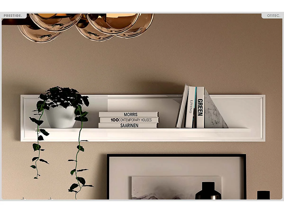 Étagère Murale - H.23 x L.120 x P.22 cm - PRESTIGE