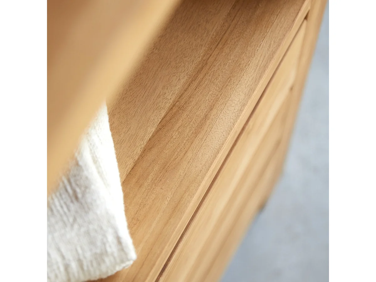 Bibliothèque en bois de teck 75x200 Eden