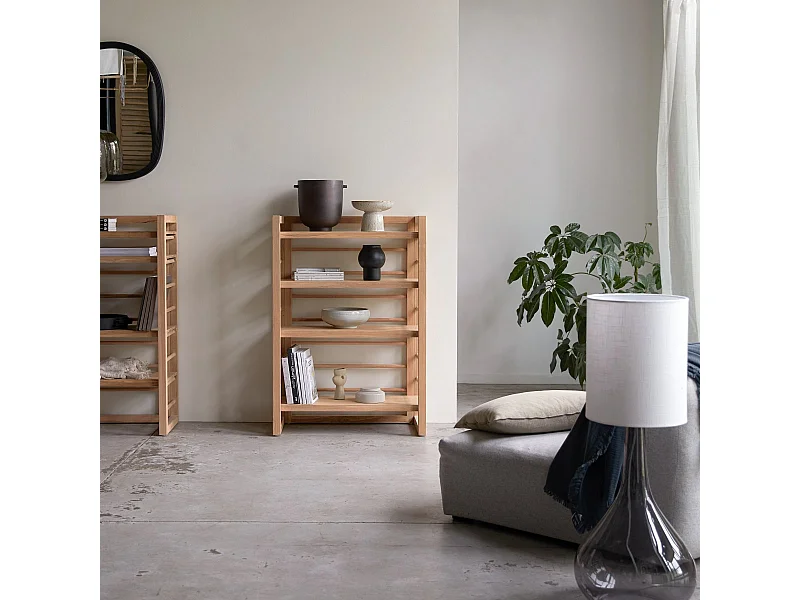 Libreria in legno di teak  80x115 Sera