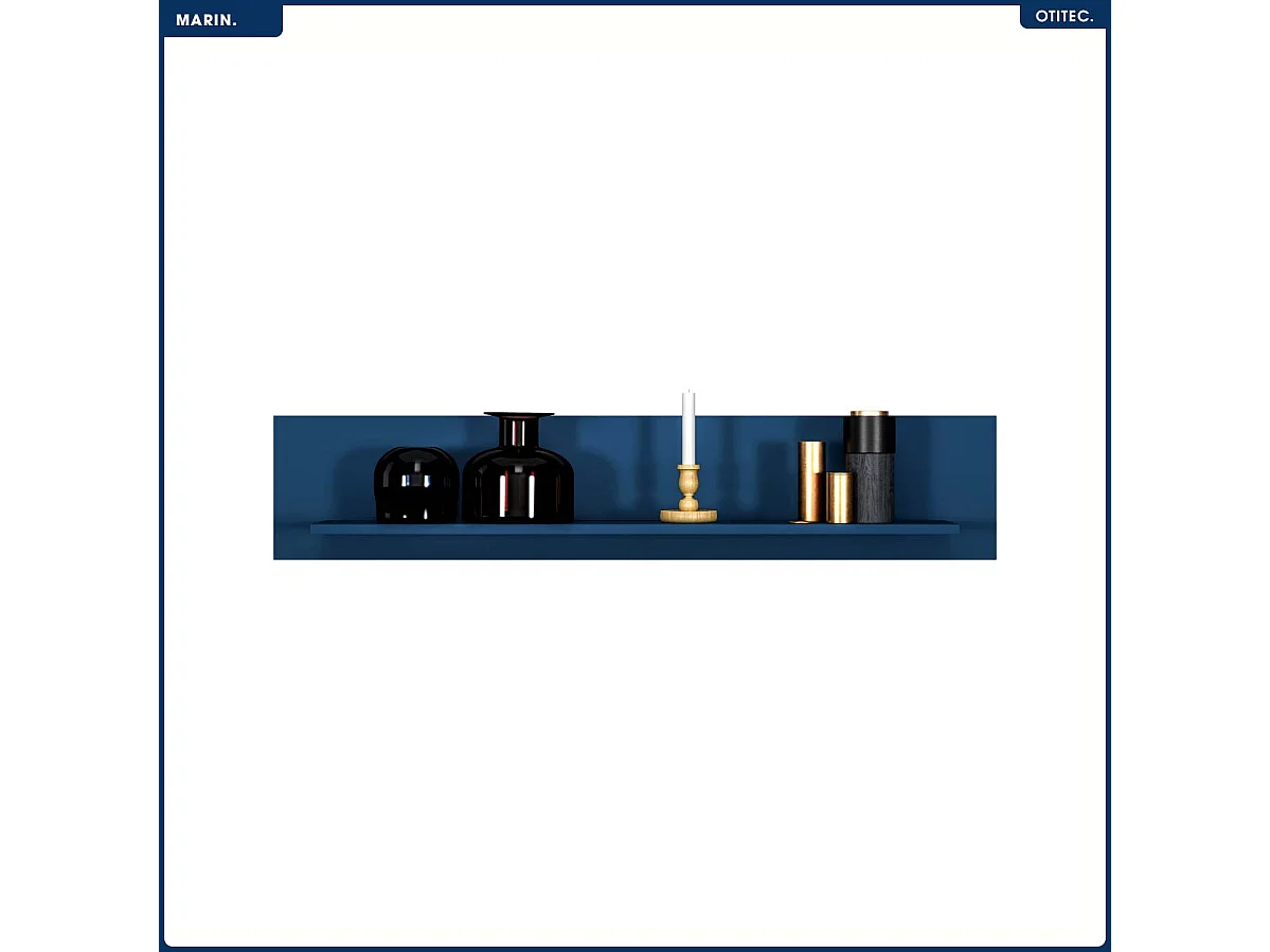 Étagère Murale - H.23 x L.120 x P.22 cm - SAPIN