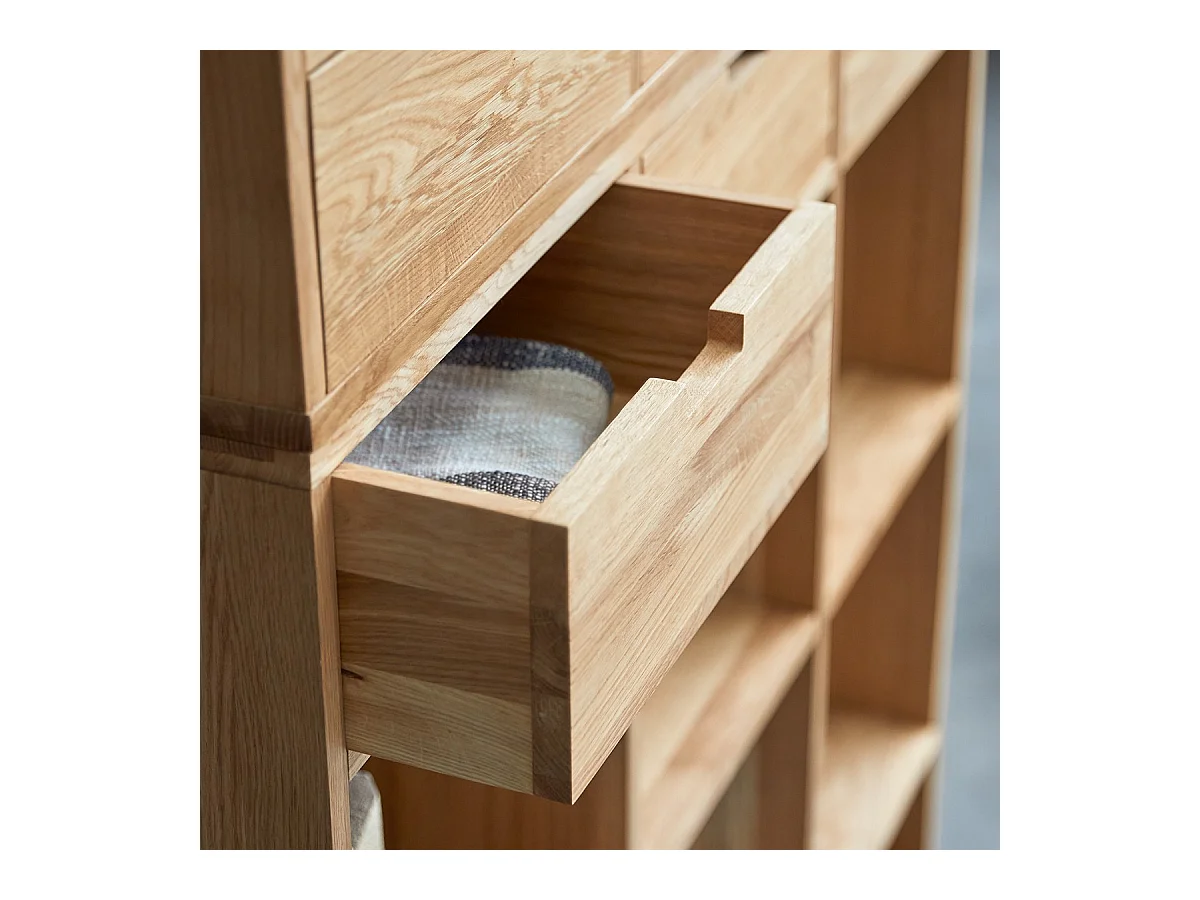 Bücherregal Miho aus Eichenholz 120×220