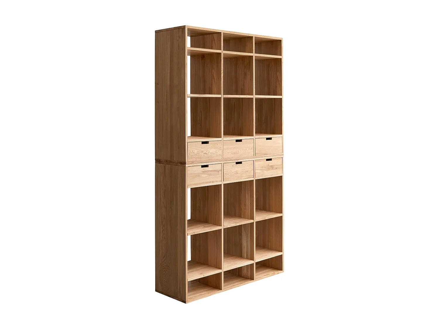 Libreria alta in legno di rovere 120 x 220 Miho