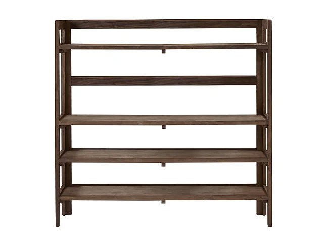 Libreria in legno di noce 110 x 105 Esmée