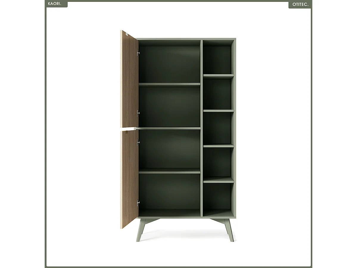 Bibliothèque - L.80 x H.160 x P.38 cm - KAORI